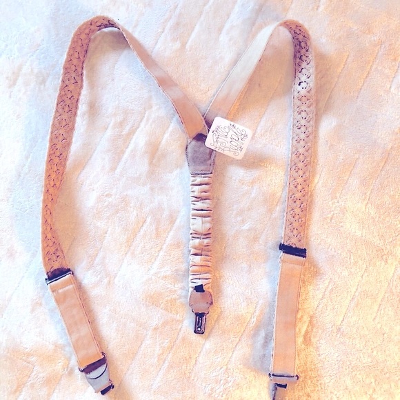 RARE!! Free People. Crochet Suspenders - Picture 4 of 6